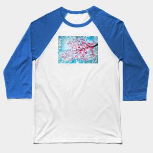 Turquoise and Pink 1 Baseball T-Shirt